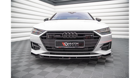 Front Splitter V.2 Audi A7 C8 Gloss Black