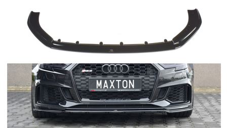 Front Splitter V.2 Audi RS3 8V FL Sportback Gloss Black