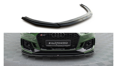 Front Splitter V.2 Audi RS4 B9 Gloss Black