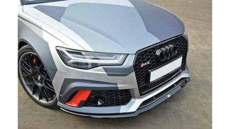 Front Splitter V.2 Audi RS6 C7 / C7 FL Gloss Black