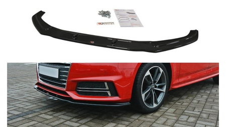 Front Splitter V.2 Audi S4 / A4 S-Line B9 Gloss Black