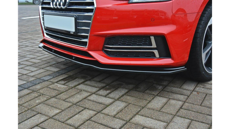 Front Splitter V.2 Audi S4 / A4 S-Line B9 Gloss Black