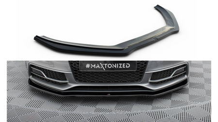 Front Splitter V.2 Audi S5 / A5 S-Line 8T FL Gloss Black