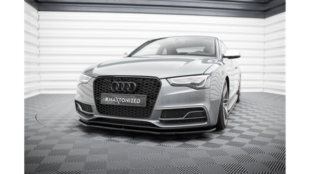 Front Splitter V.2 Audi S5 / A5 S-Line 8T FL Gloss Black