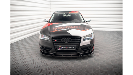 Front Splitter V.2 Audi S8 D4 Gloss Black