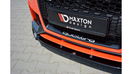 Front Splitter V.2 Audi TT RS 8S Gloss Black