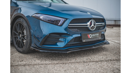 Front Splitter V.2 Mercedes A35 AMG Aero W177 Gloss Black