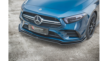 Front Splitter V.2 Mercedes A35 AMG Aero W177 Gloss Black