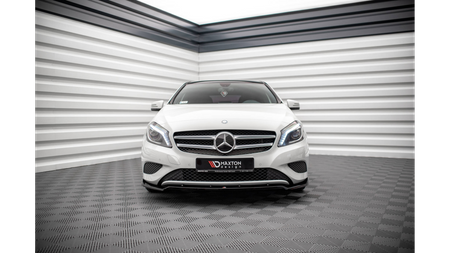 Front Splitter V.2 Mercedes-Benz A W176 Gloss Black