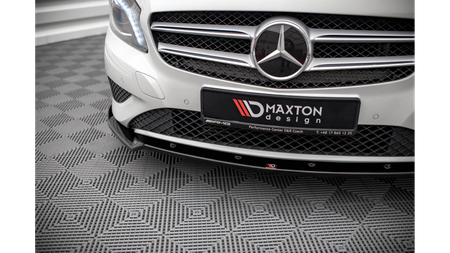 Front Splitter V.2 Mercedes-Benz A W176 Gloss Black