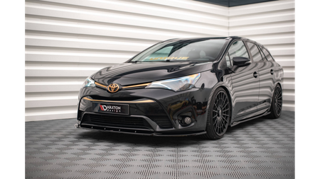 Front Splitter V.2 Toyota Avensis Mk3 Facelift Gloss Black