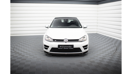 Front Splitter V.2 VW Golf 7 R / R-Line Gloss Black