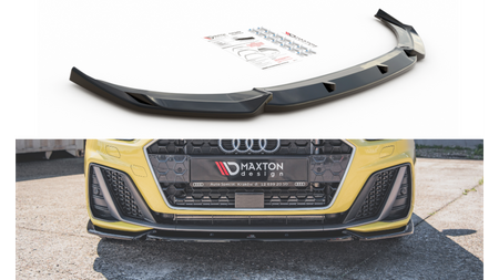 Front Splitter V.3 Audi A1 S-Line GB Gloss Black