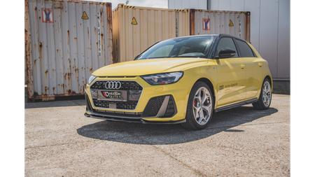 Front Splitter V.3 Audi A1 S-Line GB Gloss Black