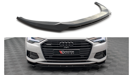 Front Splitter V.3 Audi A6 C8 Gloss Black