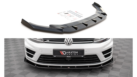 Front Splitter V.4 Volkswagen Golf R Mk7 Gloss Black