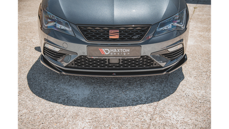 Front Splitter V.5 Seat Leon Cupra / FR Mk3 FL Gloss Black