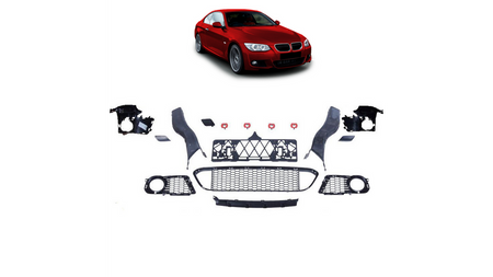 Front Sport Bumper Set of Accessories suitable for BMW 3 (E92) Coupe (E93) Convertible Facelift 2010-2013