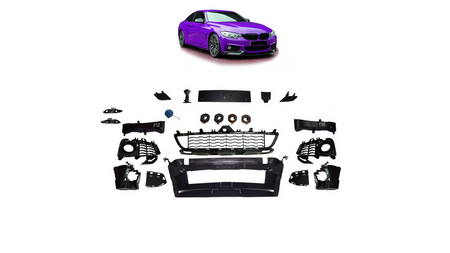 Front Sport Bumper Set of Accessories suitable for BMW 4 (F32) Coupe (F33) Convertible (F36) Gran Coupe 2013-2020