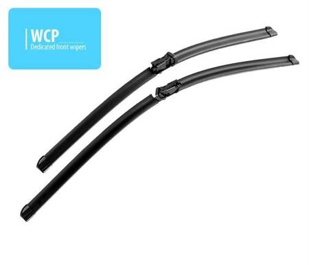 Front set dedicated silicon wiperblades Ford Galaxy S-Max Peugeot 308