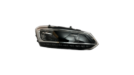 Headlights Halogen Black suitable for VW POLO V (6R, 6C) 2009-2014