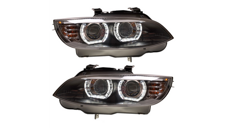 Headlights Xenon Black RHD DRL suitable for BMW 3 (E92) Coupe (E93) Convertible Pre-Facelift 2007-2010