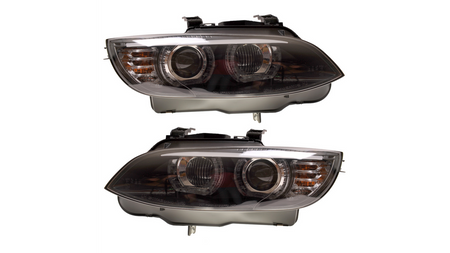 Headlights Xenon Black RHD DRL suitable for BMW 3 (E92) Coupe (E93) Convertible Pre-Facelift 2007-2010