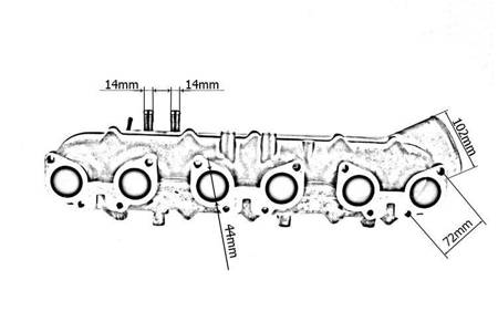 Intake manifold Nissan R32 R33 R34 GTR RB26