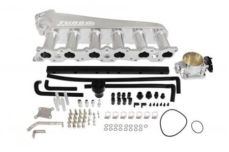 Intake manifold Nissan RB20 with throttle body and fuel rail