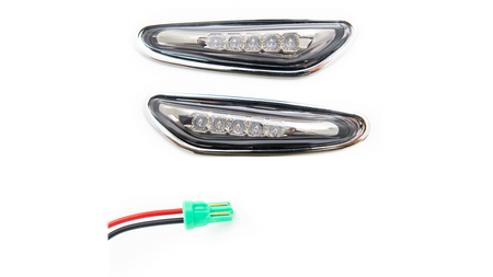 LED Side Indicators Smoke suitable for BMW 5 (E60) Sedan (E61) Touring 3 (E46) Sedan Touring 2001-2010