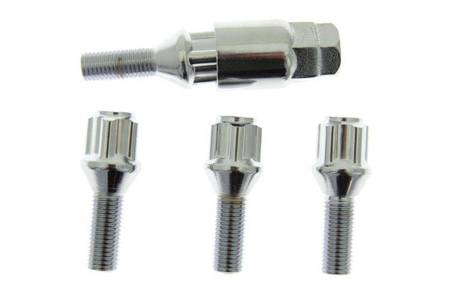 Lock nut kit M12x1,5mm 40mm Cone
