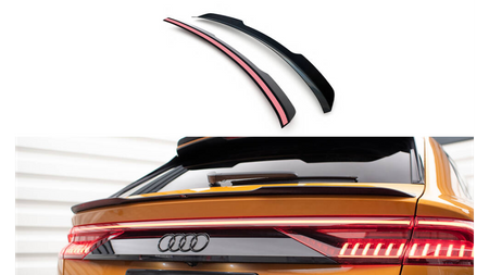 Lower Spoiler Cap Audi Q8 S-line / SQ8 Mk1 Gloss Black