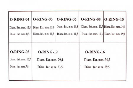 O-rings kit AN3-AN16 10pcs/slot