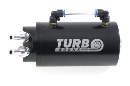 Oil catch tank 0.7L 20mm TurboWorks Black
