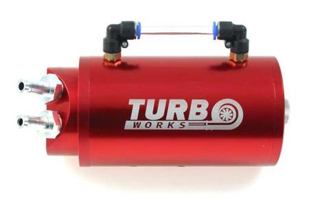 Oil catch tank TurboWorks 10mm Red