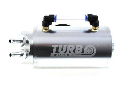 Oil catch tank TurboWorks 10mm Silver