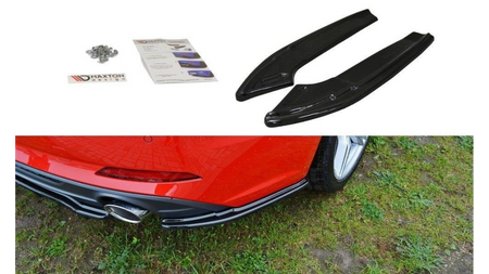 REAR SIDE SPLITTERS Audi A5 F5 S-Line Gloss Black