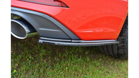 REAR SIDE SPLITTERS Audi A5 F5 S-Line Gloss Black