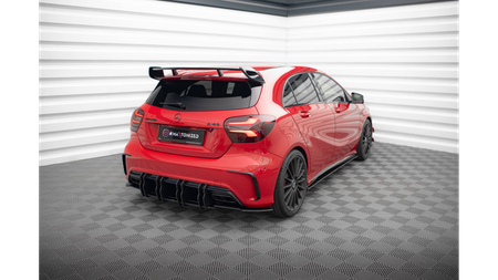 REAR SIDE SPLITTERS Mercedes A W176 AMG Facelift Gloss Black