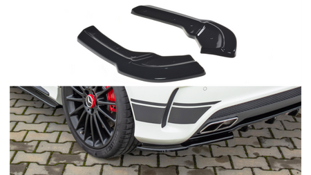 REAR SIDE SPLITTERS Mercedes A45 AMG W176 Gloss Black