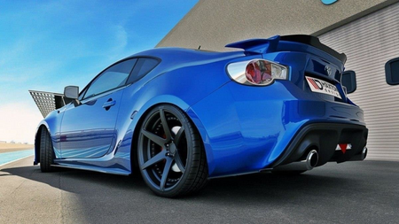 REAR SIDE SPLITTERS TOYOTA GT86 Gloss Black