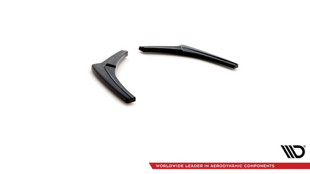 REAR SIDE SPLITTERS V.2 BMW 1 F20/F21 M-POWER FACELIFT Gloss Black