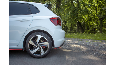 REAR SIDE SPLITTERS VW POLO MK6 GTI RED