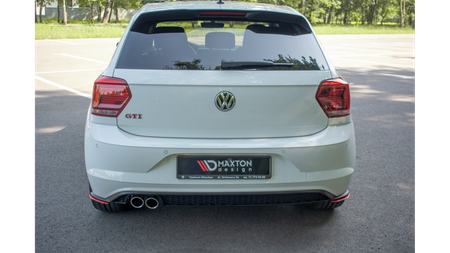 REAR SIDE SPLITTERS VW POLO MK6 GTI RED