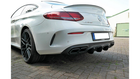 REAR VALANCE Mercedes C-class C205 63AMG Coupe Gloss Black