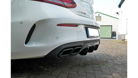 REAR VALANCE Mercedes C-class C205 63AMG Coupe Gloss Black