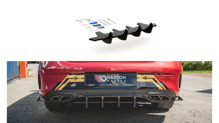 Racing Durability Rear Diffuser Mercedes-AMG C43 Coupe C205 Black