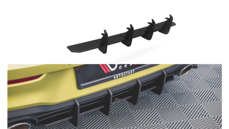 Racing Durability Rear Diffuser V.2 Volkswagen Golf 8 GTI Clubsport Red