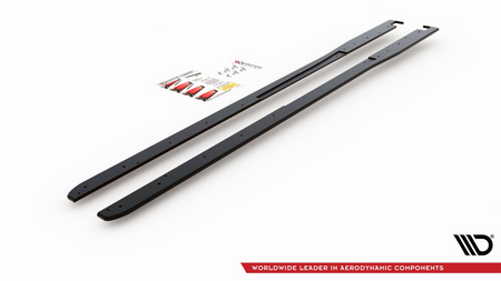 Racing Durability Side Skirts Diffusers Toyota GR Yaris Mk4 Black