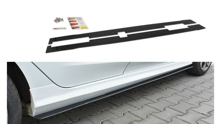 Racing Side Skirts Diffusers V.2 Ford Fiesta Mk8 ST / ST-Line Gloss Black